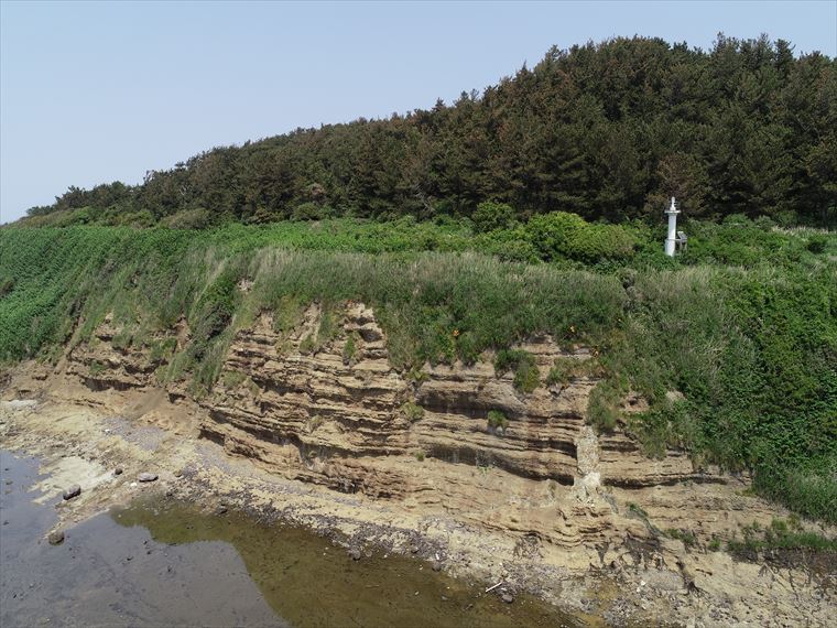 高いところで崖の高さが20mもあるゴトロ浜