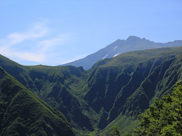 綺麗な緑に染まった奈曽渓谷（秋田県）