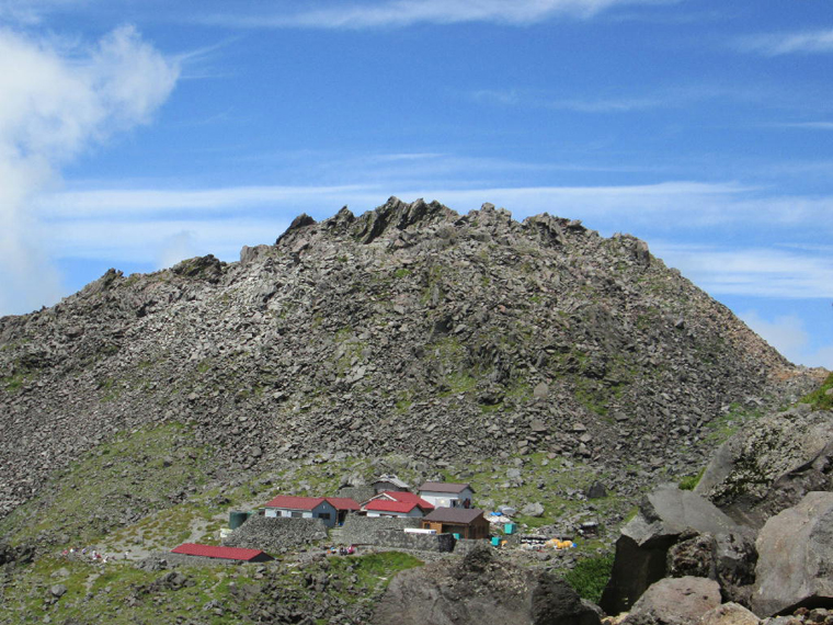 鳥海山の頂上付近の写真