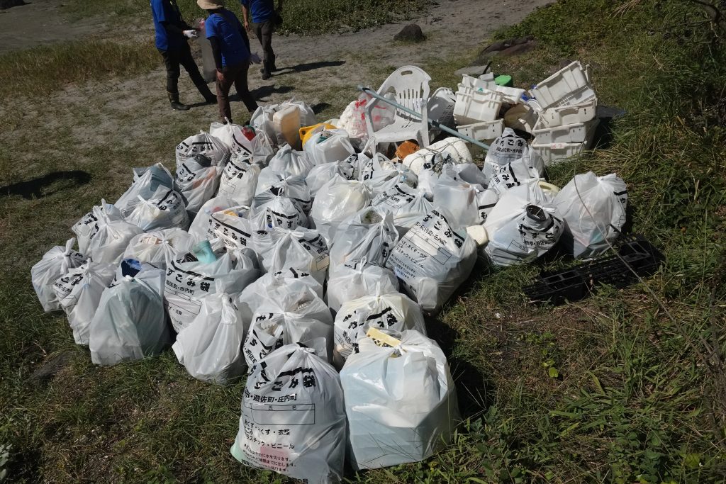 19日に集めたごみの量