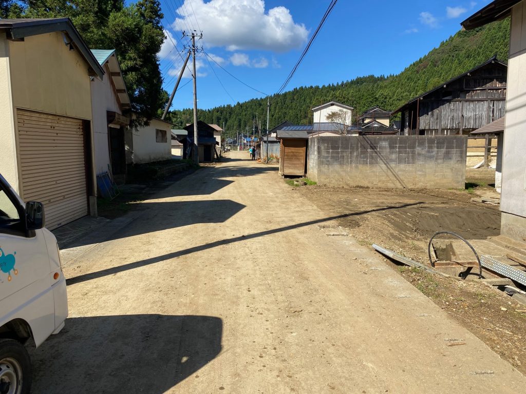 作業現場の道路状況